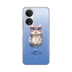 Silikonska futrola - maska print za Huawei Honor X7 Funny Cat.