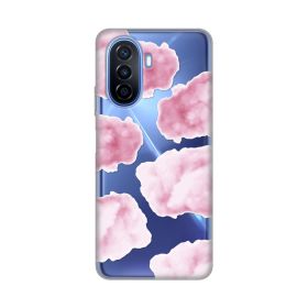 Silikonska futrola - maska print Skin za Huawei Nova Y70/Nova Y70 Plus Pink Clouds.