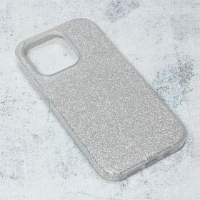 Futrola - maska Crystal Dust za iPhone 14 6.1 Pro srebrna.