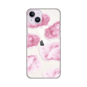 Silikonska futrola - maska print Skin za iPhone 14 Plus 6.7 Pink Clouds.