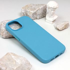 Futrola - maska Beautiful Shine Leather iPhone 14 6.1 svetlo plava.