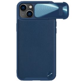 Futrola - maska Nillkin CamShield Leather S za iPhone 14 Plus 6.7 plava.