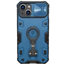 Futrola - maska Nillkin CamShield Armor Pro za iPhone 14 Plus 6.7 plava.