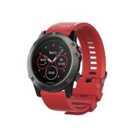 Narukvica sporty za Garmin Fenix 3/5X/6X smart watch 26mm tamno crvena.