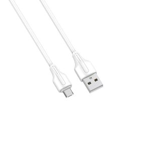 USB Data kabl LDNIO LS542 2.1A USB na micro USB beli 2m.