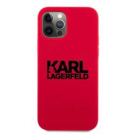 Futrola - maska Karl Lagerfeld Hc Silicone Stack Logo za iPhone 12/12 Pro 6.1 crvena (KLHCP12MSLKLRE).