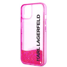 Futrola - maska Karl Lagerfeld Hc Liquid Glitter Elong za iPhone 11 6.1 pink ( KLHCN61LCKVF).