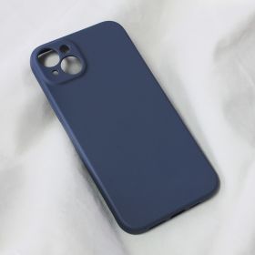 Futrola - maska Teracell Soft Velvet za iPhone 14 Plus 6.7 tamno plava.