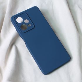 Futrola - maska Teracell Soft Velvet za Xiaomi Redmi Note 12 Pro 5G (EU) tamno plava.