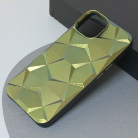 Futrola - maska Shiny Diamond za iPhone 13 6.1 maslinasto zelena.