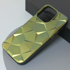 Futrola - maska Shiny Diamond za iPhone 15 Pro Max 6.7 maslinasto zelena.