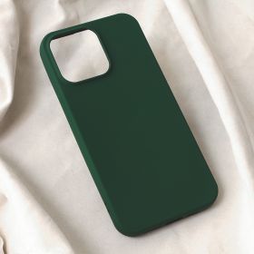 Futrola - maska Teracell Soft Velvet za iPhone 15 Pro Max 6.7 tamno zelena.