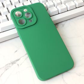 Futrola - maska Silikon Pro Camera za iPhone 15 Pro Max 6.7 tamno zelena.
