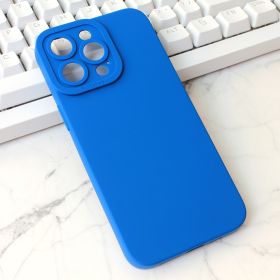 Futrola - maska Silikon Pro Camera za iPhone 15 Pro Max 6.7 tamno plava.