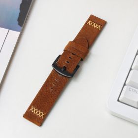 Narukvica thread kozna za smart watch 22mm braon.