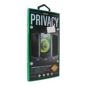Zaštino staklo (glass) Privacy 2.5D Full glue za iPhone 15 Pro Max 6.7 crni.