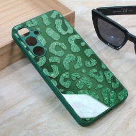 Futrola - maska Shiny glass za Samsung S926B Galaxy S24 Plus zelena.