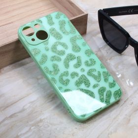 Futrola - maska Shiny glass za iPhone 14 6.1 svetlo zelena.