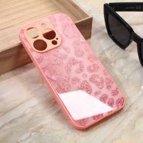 Futrola - maska Shiny glass za iPhone 15 Pro 6.1 roza.