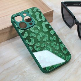 Futrola - maska Shiny glass za iPhone 15 Pro 6.1 zelena.