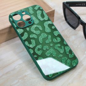 Futrola - maska Shiny glass za iPhone 13 Pro Max 6.7 zelena.
