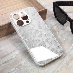 Futrola - maska Shiny glass za iPhone 14 Pro 6.1 bela.