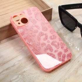 Futrola - maska Shiny glass za iPhone 15 6.1 roza.