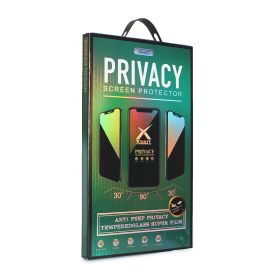 Zaštino staklo (glass) Privacy 2.5D Full glue za Samsung A256 Galaxy A25 5G crni.