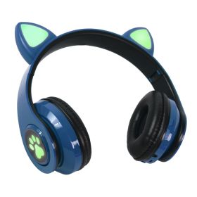 Bluetooth slusalice Cat Ear tamno plave.