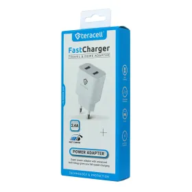 Kucni punjac Teracell Evolution TC-08 5V 2.4A 12W beli.