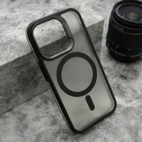 Futrola - maska CAMERA DROP MagSafe za iPhone 15 Pro (6.1) crna (MS).