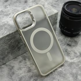 Futrola - maska CAMERA DROP MagSafe za iPhone 13 (6.1) srebrna (MS).