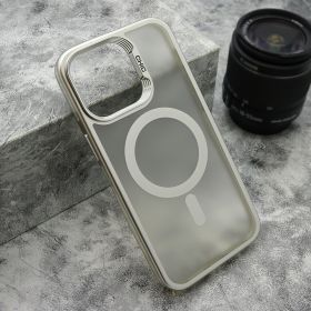 Futrola - maska CAMERA DROP MagSafe za iPhone 15 Pro Max (6.7) srebrna (MS).