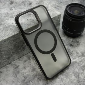Futrola - maska CAMERA DROP MagSafe za iPhone 15 Pro Max (6.7) crna (MS).