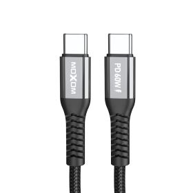 USB data kabl Moxom MX-CB235 PD 60W Type-C na Type-C 1m crni (MS).