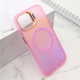 Futrola - maska SHINE MagSafe za iPhone 15 (6.1) roze (MS).