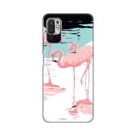 Silikonska futrola - maska print za Xiaomi Redmi Note 10 5G Pink Flamingos.