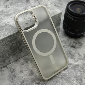 Futrola - maska CAMERA DROP MagSafe za iPhone 14 (6.1) srebrna (MS).