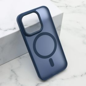 Futrola - maska SILKY MAGSAFE II za iPhone 15 Pro (6.1) plava (MS).