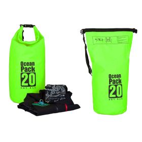 Vodootporna suva torba EL 20L zelena.