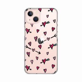 Silikonska futrola - maska print Skin za iPhone 13 6.1 Hearts Pattern.