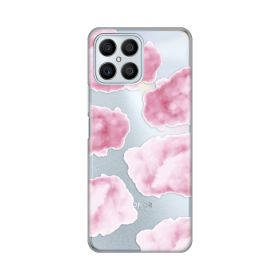 Silikonska futrola - maska print Skin za Huawei Honor X8 Pink Clouds.