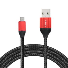 USB data kabl LDNIO LS431 microUSB 1m crno-crveni (MS).