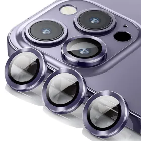 Zastita za kameru RING za iPhone 15 Pro Max (6.7) ljubicasta (MS).