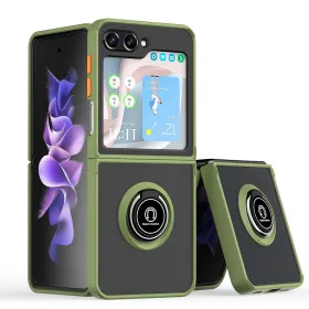 Futrola - maska Frosted Shockproof za Samsung Galaxy Z Flip 6 zelena.