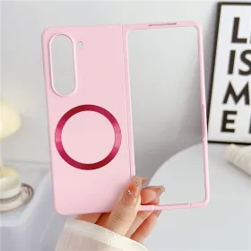 Futrola - maska Magsafe Magnetic Shockproof za Samsung Galaxy Z Fold 6 roze.