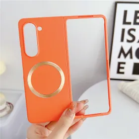 Futrola - maska Magsafe Magnetic Shockproof za Samsung Galaxy Z Fold 6 narandzasta.