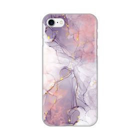 Silikonska futrola - maska print za iPhone 7/8/SE 2020/2022 Pink Marble.