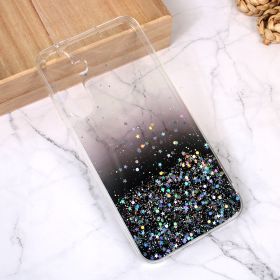 Silikonska futrola - maska Glitter za Samsung A556 Galaxy A55 5G crna.