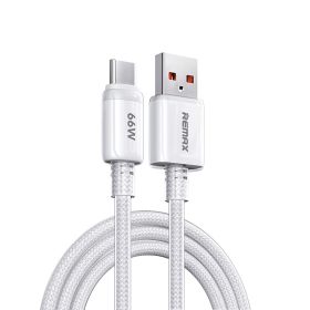 USB Data kabl Remax RC-025 lcy Series Fast Charging 6A, 66W, USB na Type C, 1.2m beli.